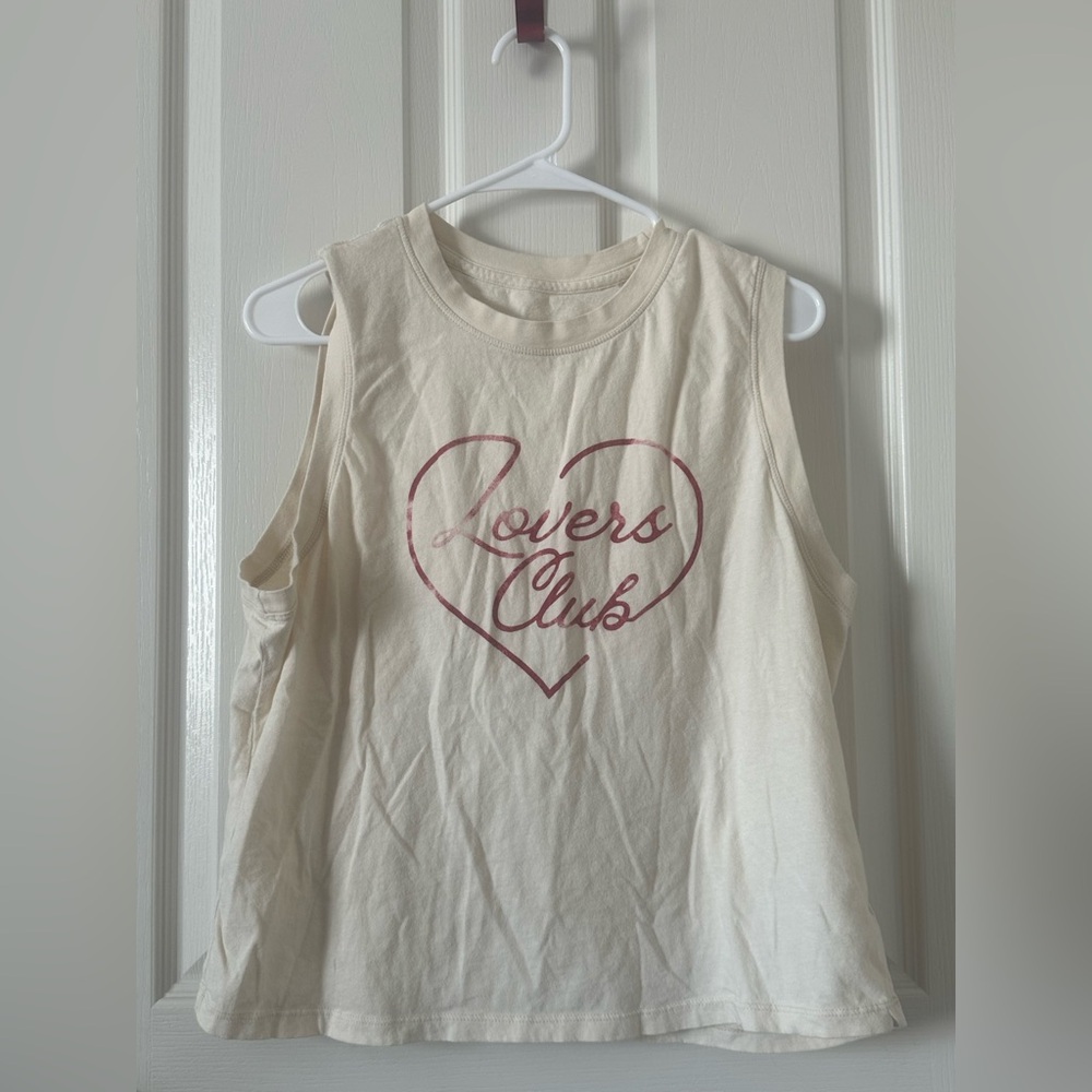 Spiritual Gangster Cream Heart Muscle Tee